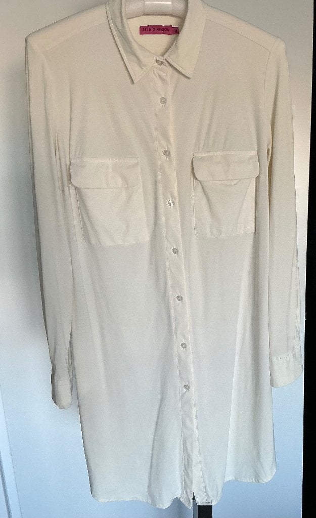 Lange blouse, Studio Anneloes, maat M, Maat 38/40 (M), Studio Anneloes, Wit, Ophalen of Verzenden