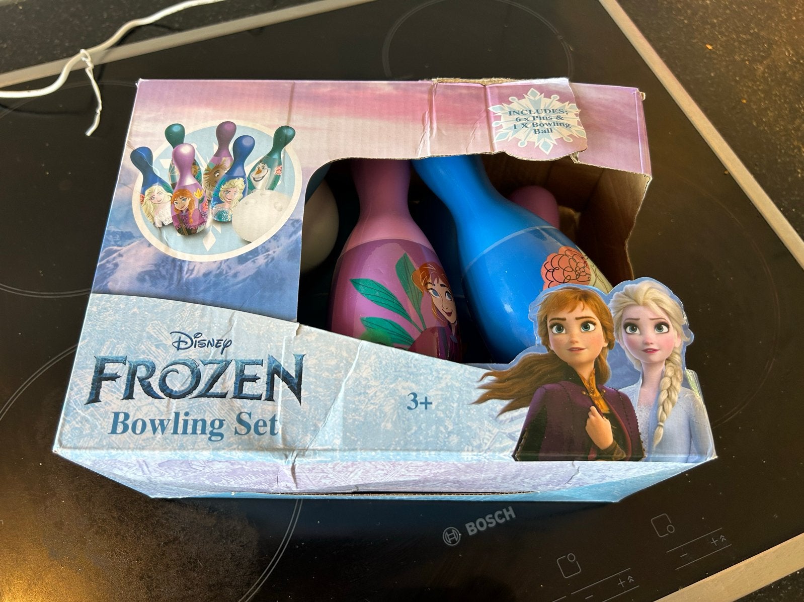 Disney Frozen Bowling Set - Anna & Elsa, Ophalen of Verzenden, Gebruikt, Meisje