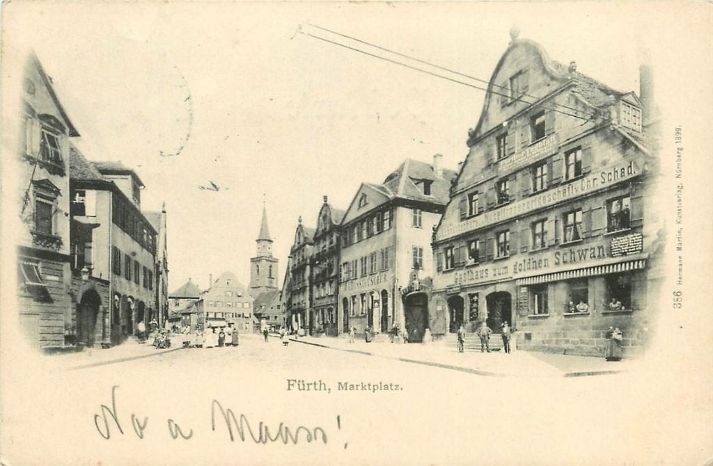 379-138-033 Fürth Marktplatz, Ophalen of Verzenden, Voor 1920, Duitsland