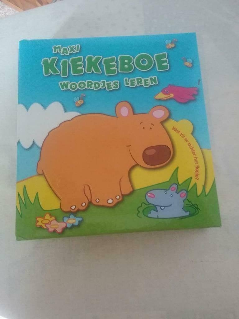 Maxi Kiekeboe; Woordjes leren, Boeken, Ophalen, Zo goed als nieuw, Uitklap-, Voel- of Ontdekboek, 2 tot 3 jaar