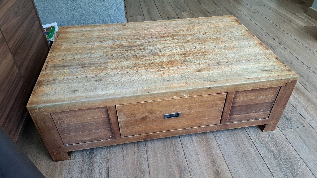 Salontafel, Huis en Inrichting, Tafels | Salontafels, Ophalen, Gebruikt, 100 tot 150 cm, 50 tot 100 cm