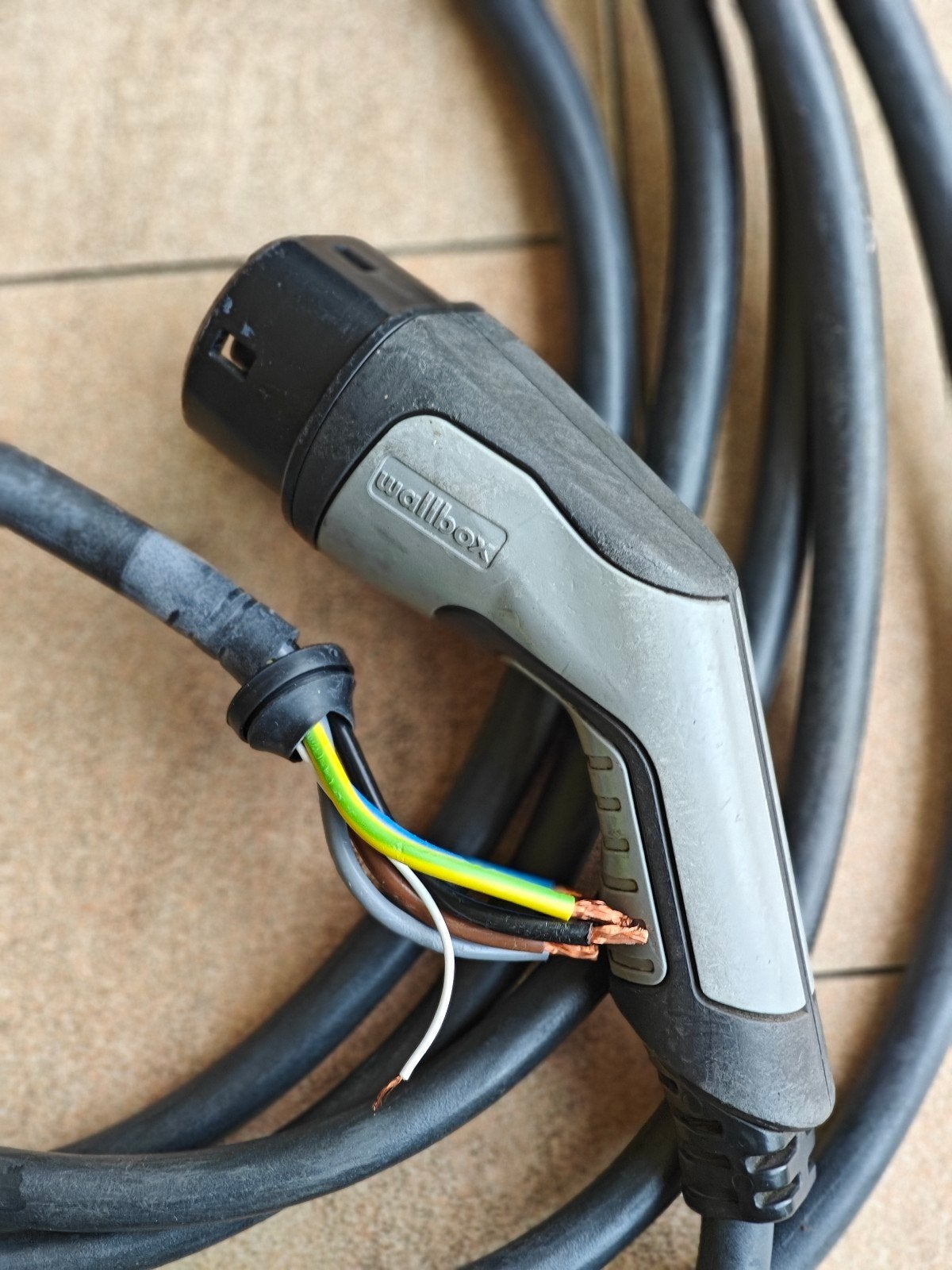 Wallbox EV laadkabel 22 kW 3 fase, 7 meter, Ophalen of Verzenden, Gebruikt