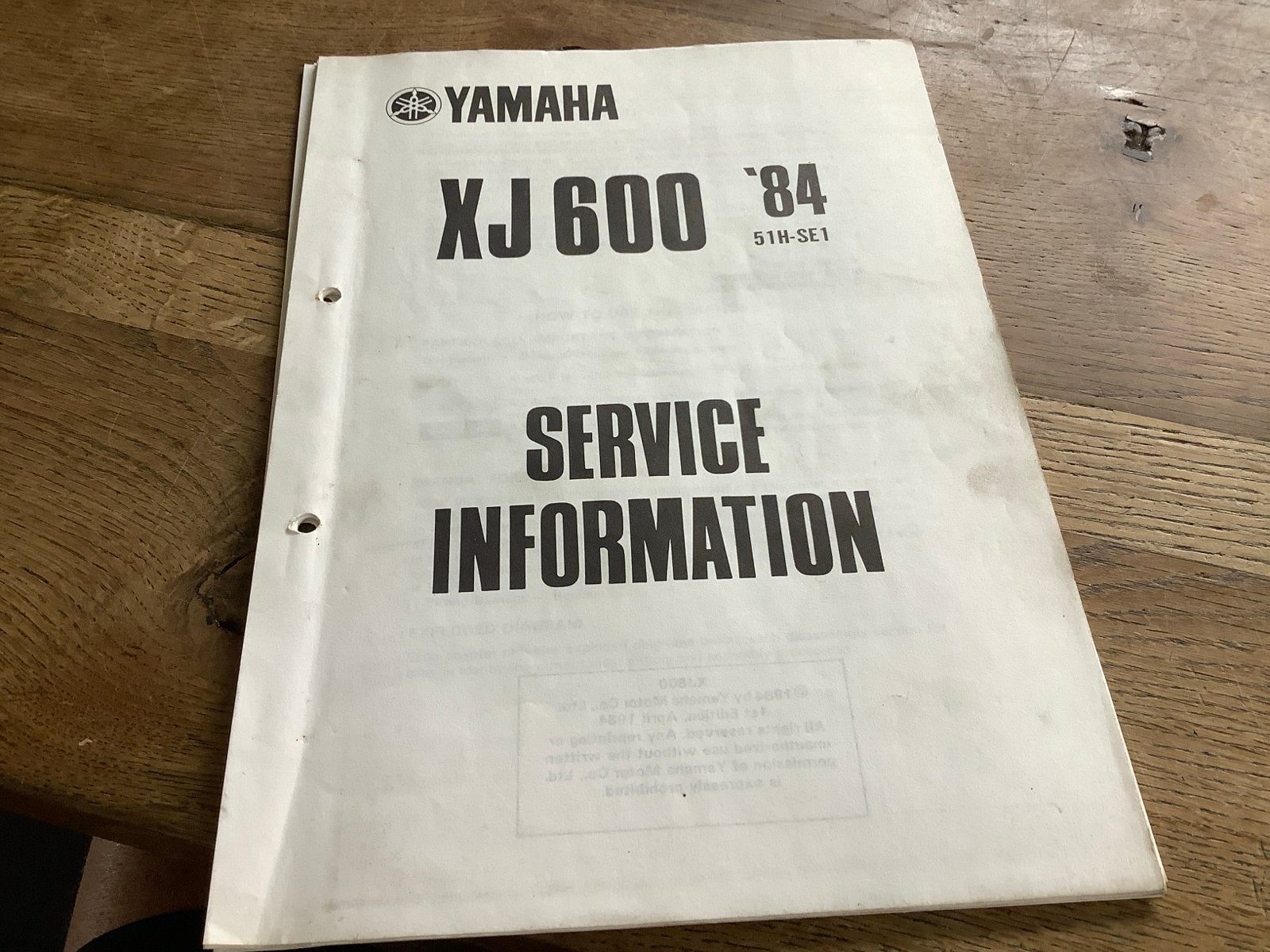 Yamaha XJ600 '84 Service Informatie Handleiding.  (117), Verzenden, Yamaha