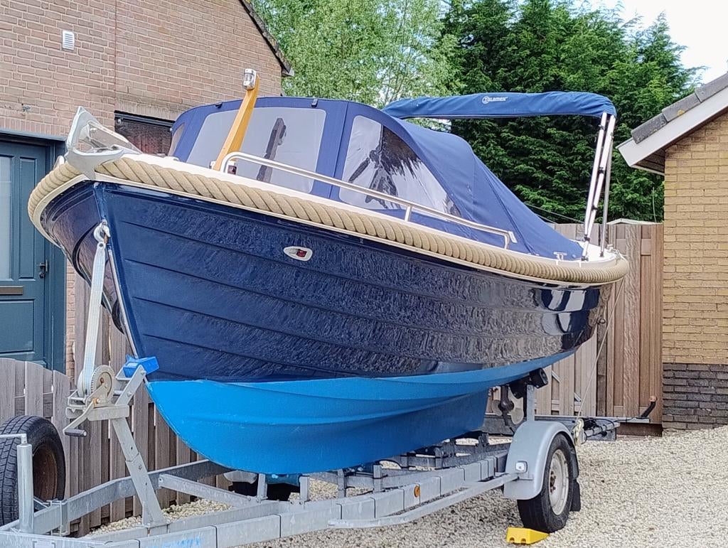 Mooie complete sloep met trailer, Watersport en Boten, Sloepen, Ophalen, Gebruikt, Tot 10 pk, 6 meter of meer