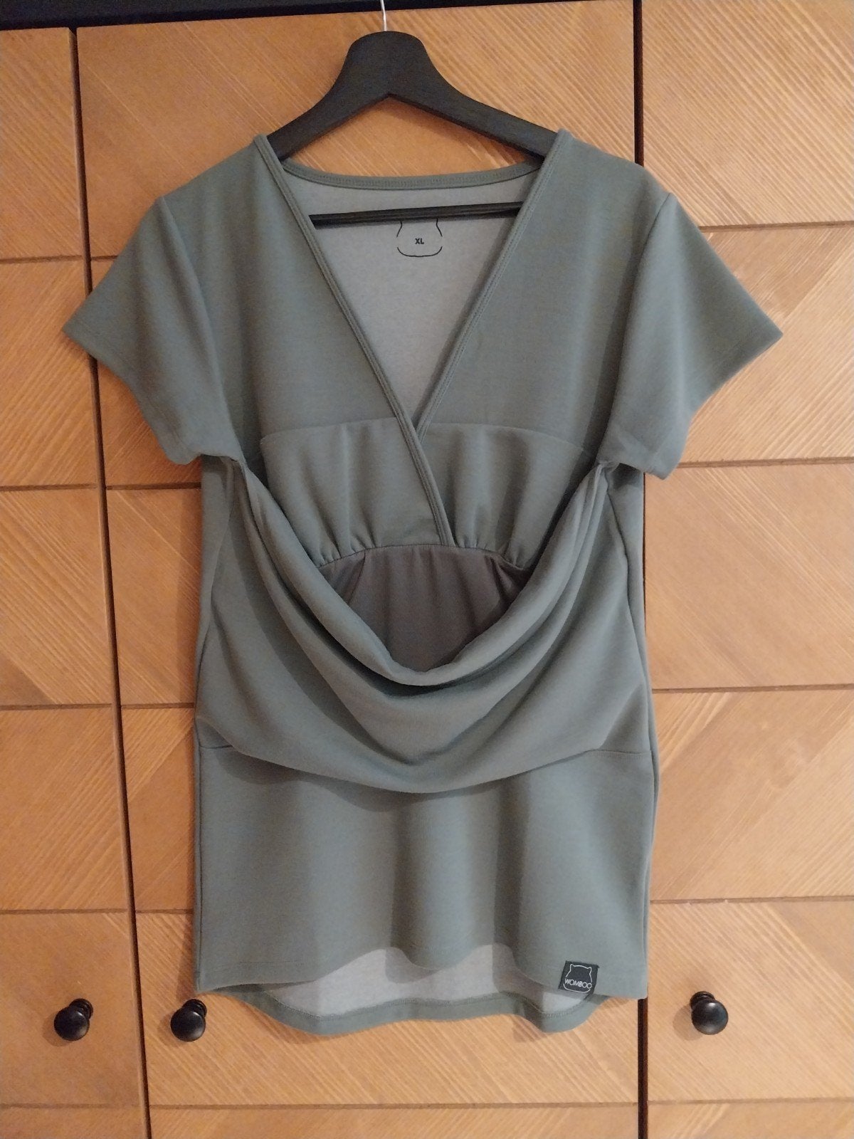Womboo buidel T-shirt XL olijfgroen - Zo goed als nieuw, Womboo, Maat 46/48 (XL) of groter, Zo goed als nieuw, Groen