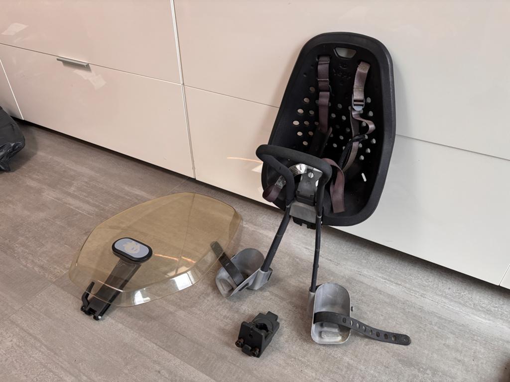 Yepp Mini fietszitje met windscherm, Fietsen en Brommers, 0 t/m 18 kg, Voorzitje, Ophalen of Verzenden, Gebruikt