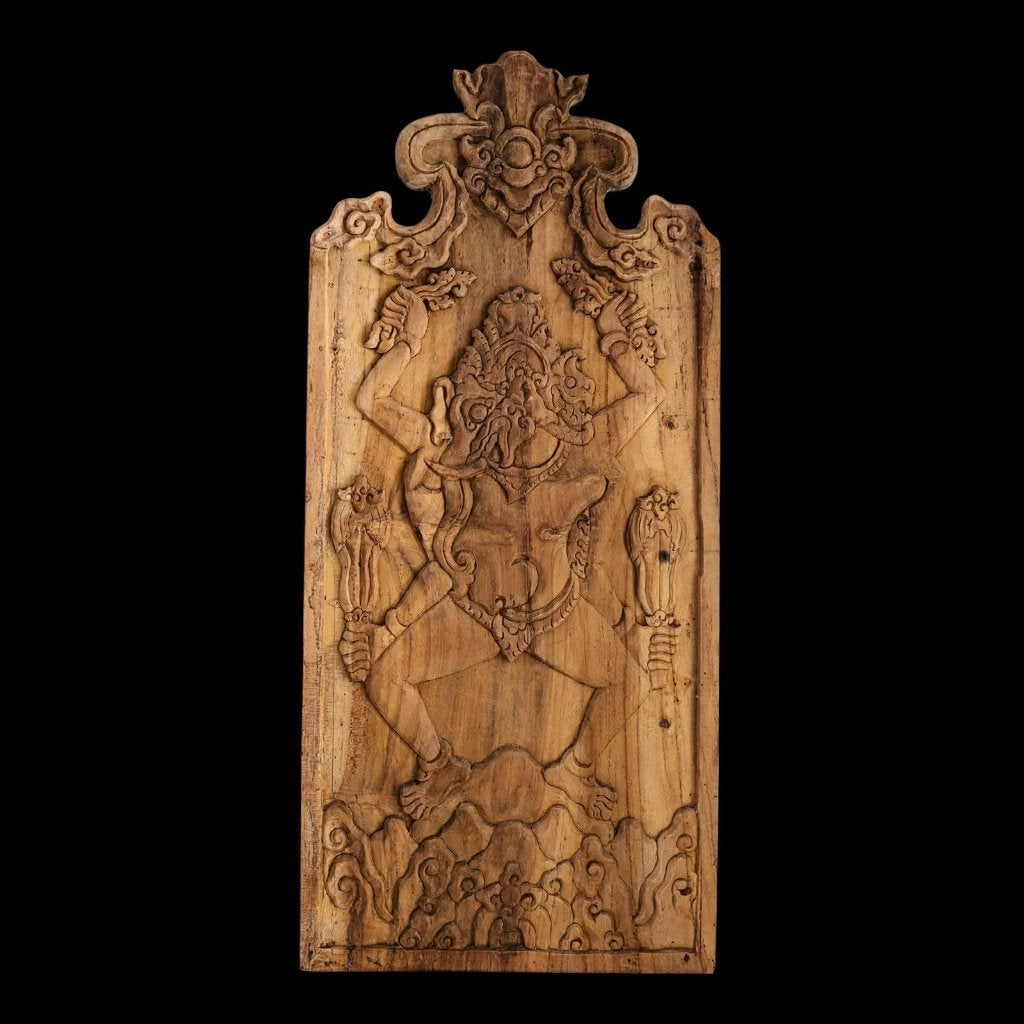 Blawong kris keris - kris, keris - kris kerishouder, Hout, Bruin, Houtsnijwerk, Overige herkomsten