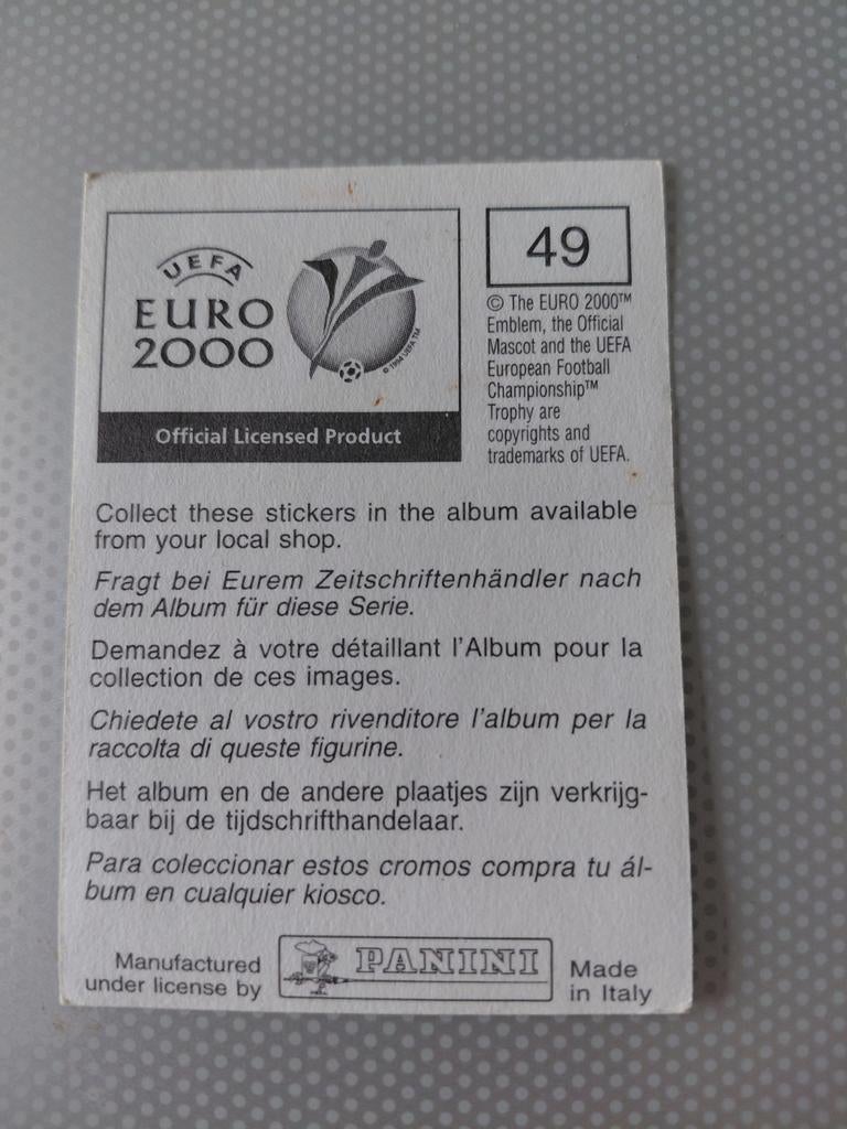 Uefa Euro 2000 panini plaatje., Ophalen of Verzenden, Apple iPhone