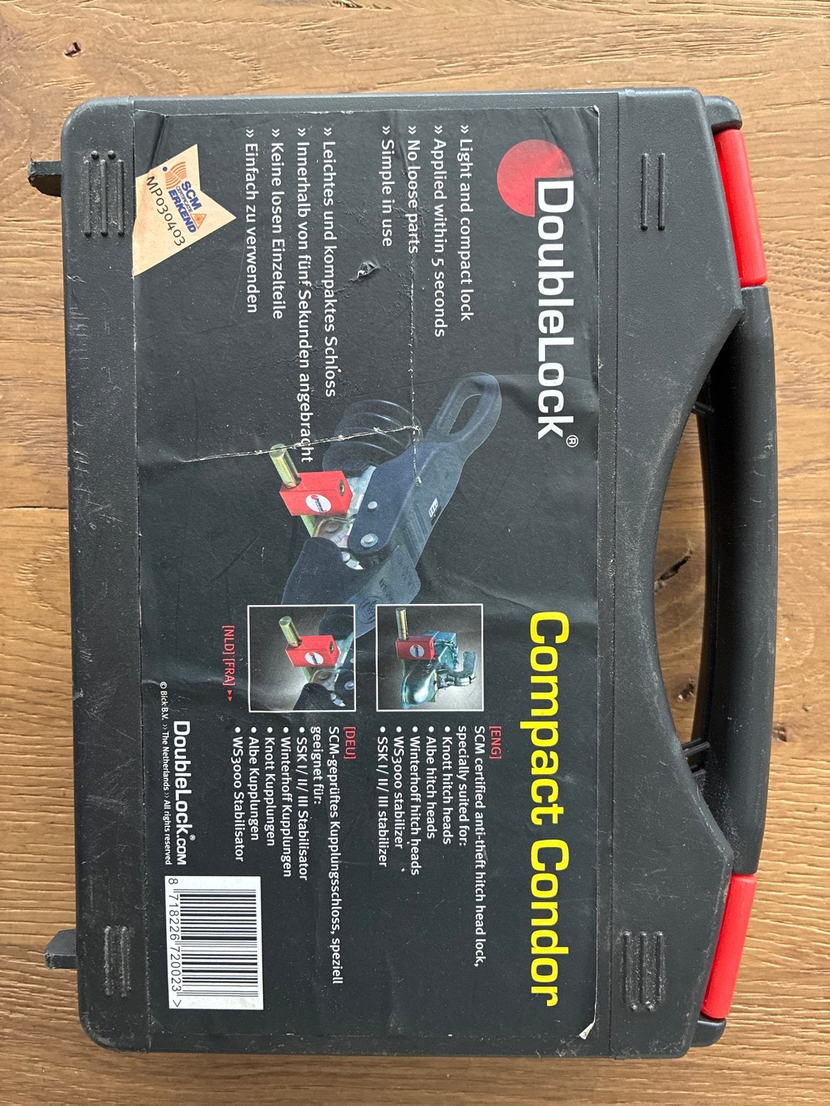 Caravan/ aanhanger compact condor disselslot, Ophalen of Verzenden, Gebruikt