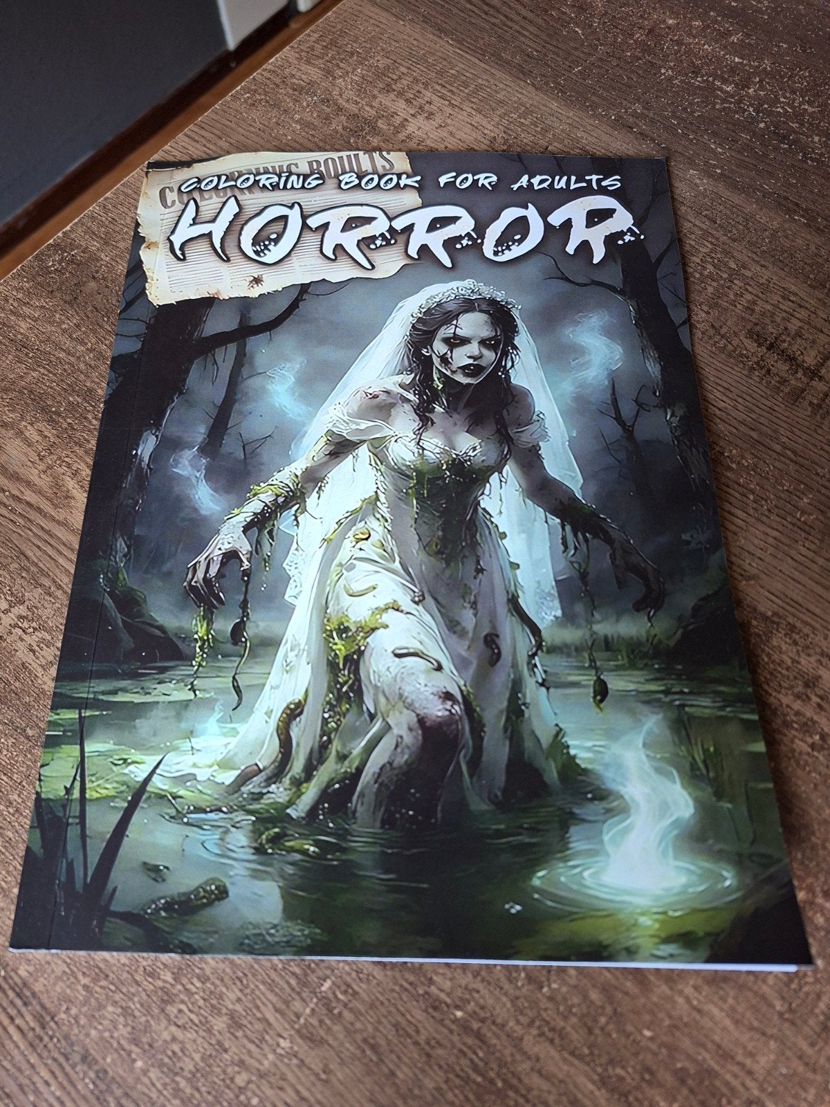 Horror Kleurboek voor Volwassenen - 10 Pagina's, Ophalen of Verzenden, Zo goed als nieuw, Papier, Schets- of Tekenboek
