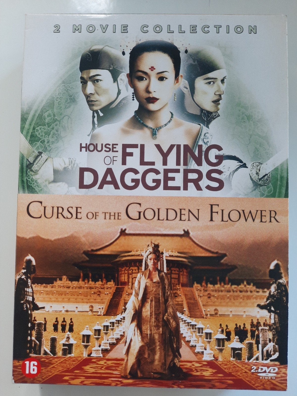 2 dvd box  Flying Daggers / Curse of Golden Flower, Engels, Vanaf 16 jaar, Nederlands, Actie