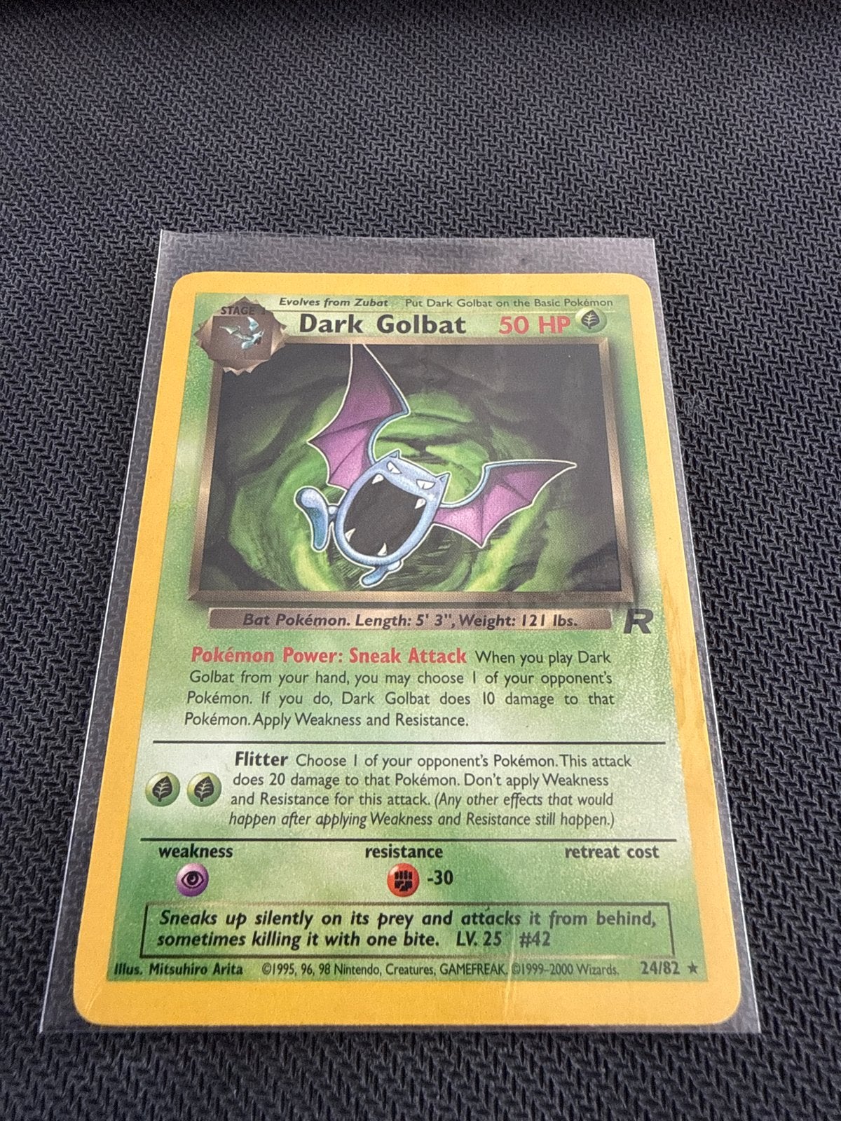 Dark Golbat Pokémon kaart (24/82) - Team Rocket set, Hobby en Vrije tijd, Verzamelkaartspellen | Pokémon, Ophalen of Verzenden