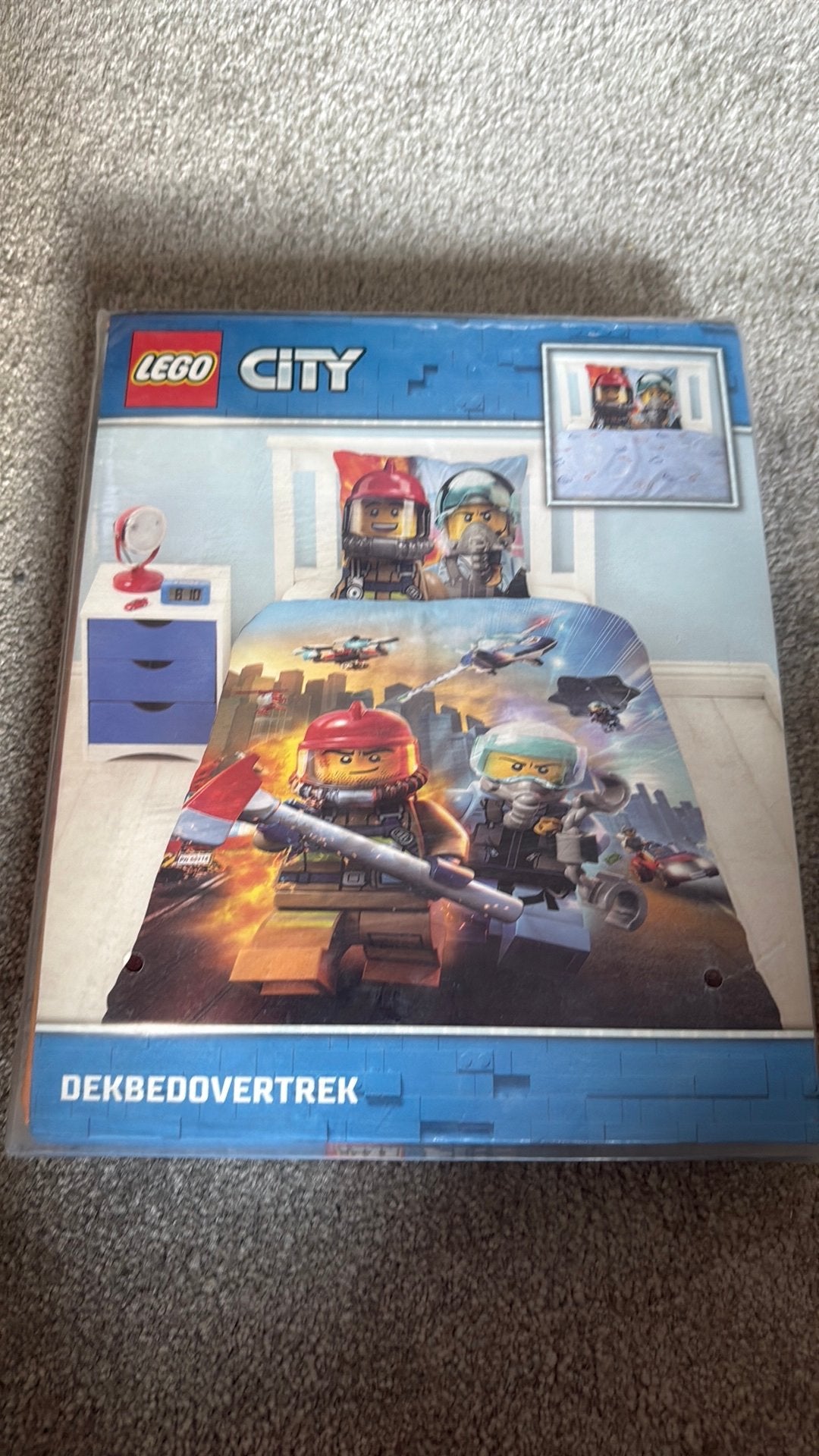 Nieuwe dekbed overtrek lego city, Ophalen of Verzenden, Zo goed als nieuw, Jongetje of Meisje, Dekbedovertrek