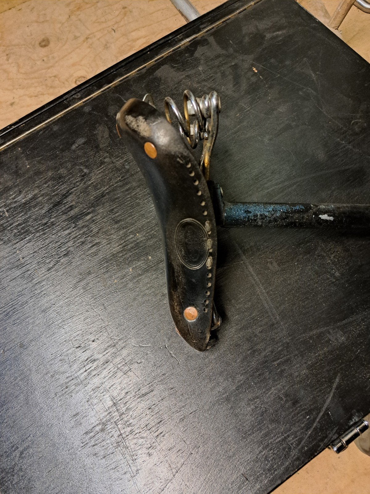 lederen fiets zadel gusti leder, Ophalen of Verzenden