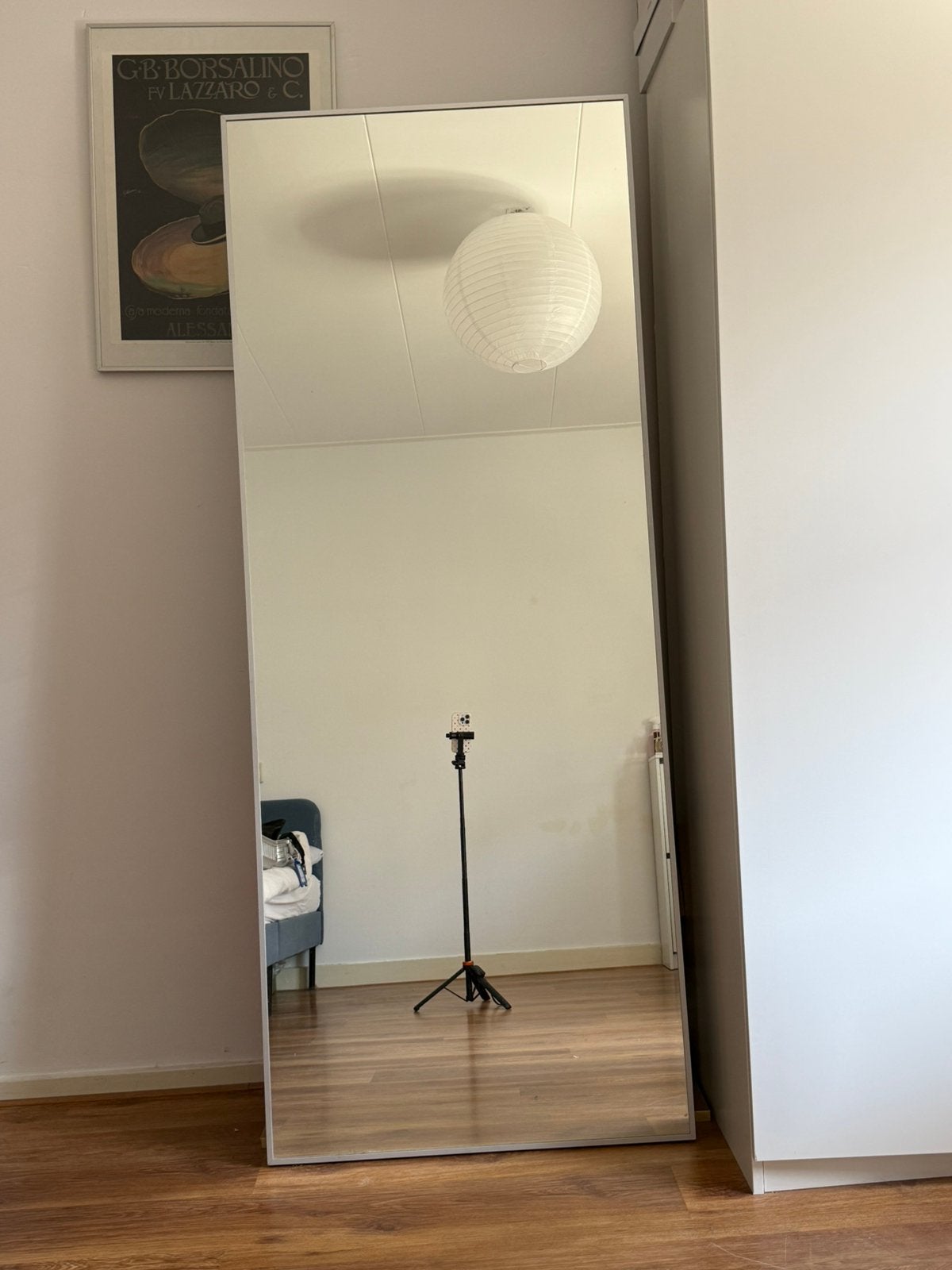 IKEA Hovet spiegel 78x196cm, Huis en Inrichting, Woonaccessoires | Spiegels, Ophalen, Zo goed als nieuw, Rechthoekig, Minder dan 100 cm