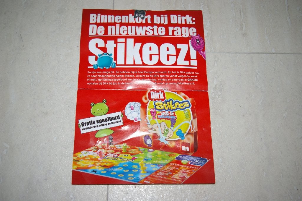 65 Stikeez met zuignapjes Uitgave van "Dirk" supermarkt, Dirk, Bas of Digros, Ophalen of Verzenden