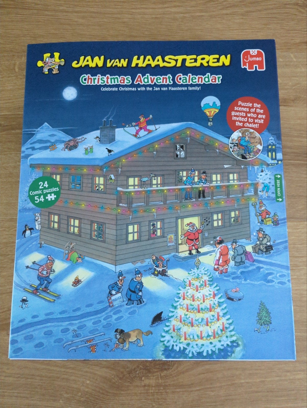 Jan van Haasteren advent kalender 2025, tweedehands., Ophalen of Verzenden, 500 t/m 1500 stukjes, Zo goed als nieuw