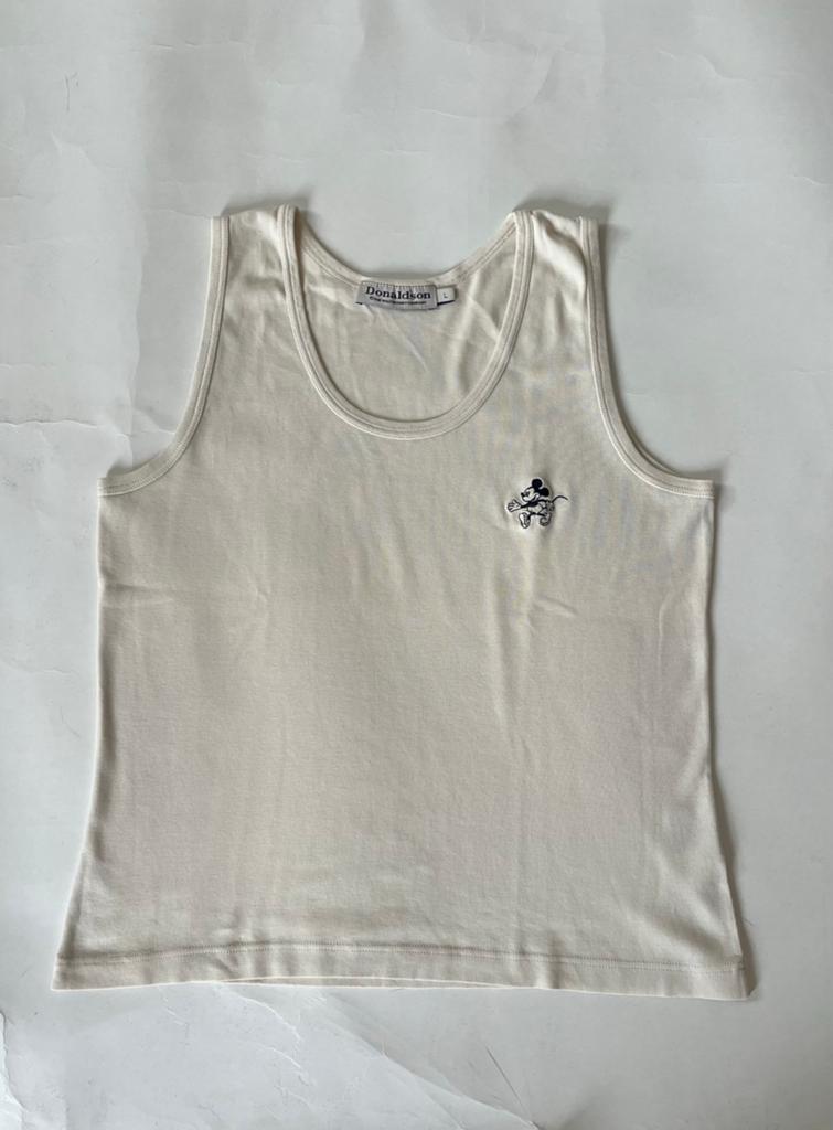 Donaldson hemdje, beige, Mickey Mouse, maat L, Beige, Maat 42/44 (L), Ophalen of Verzenden, Zo goed als nieuw