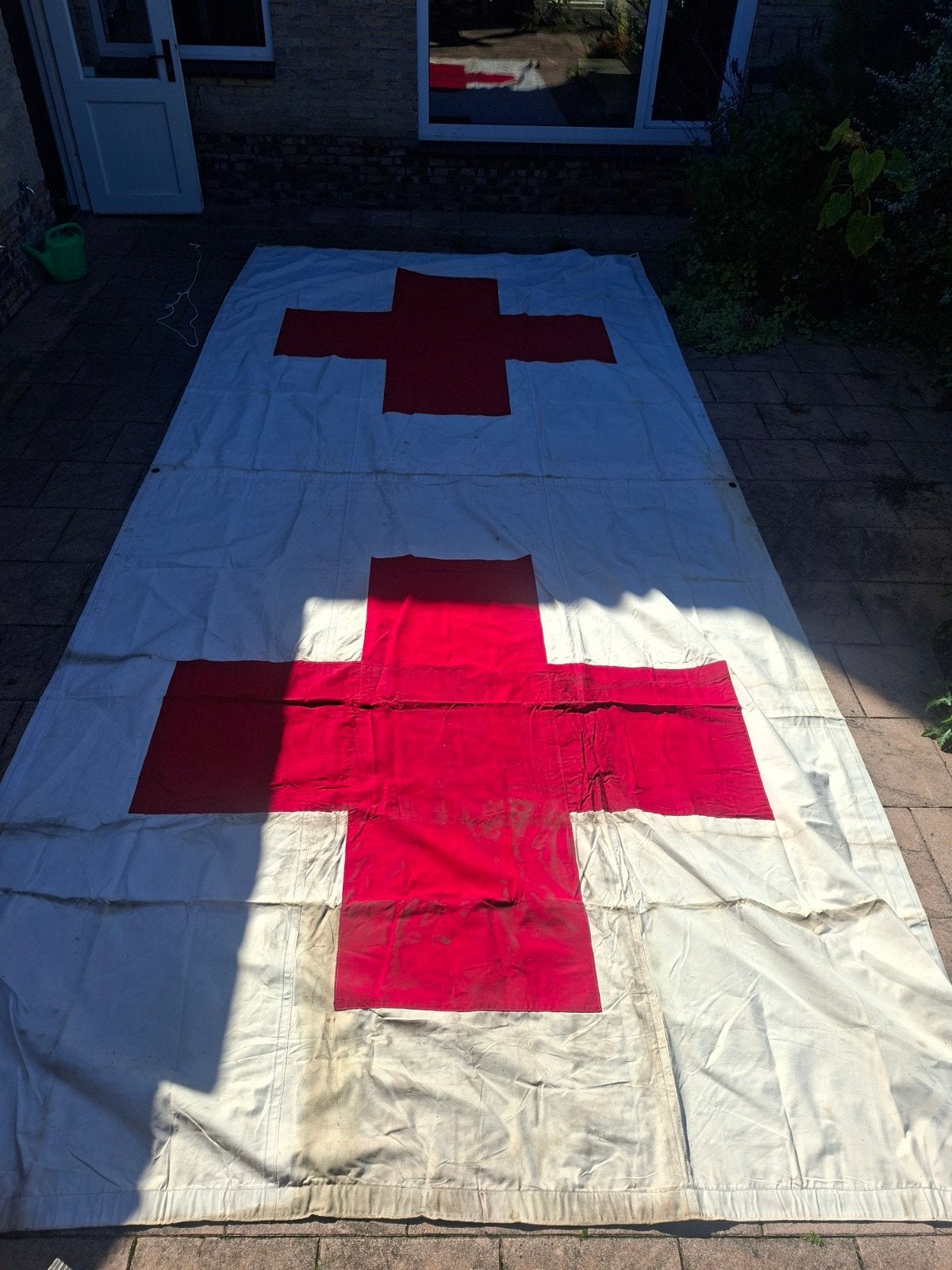 canvas  red cross luifel, Ophalen, Amerika