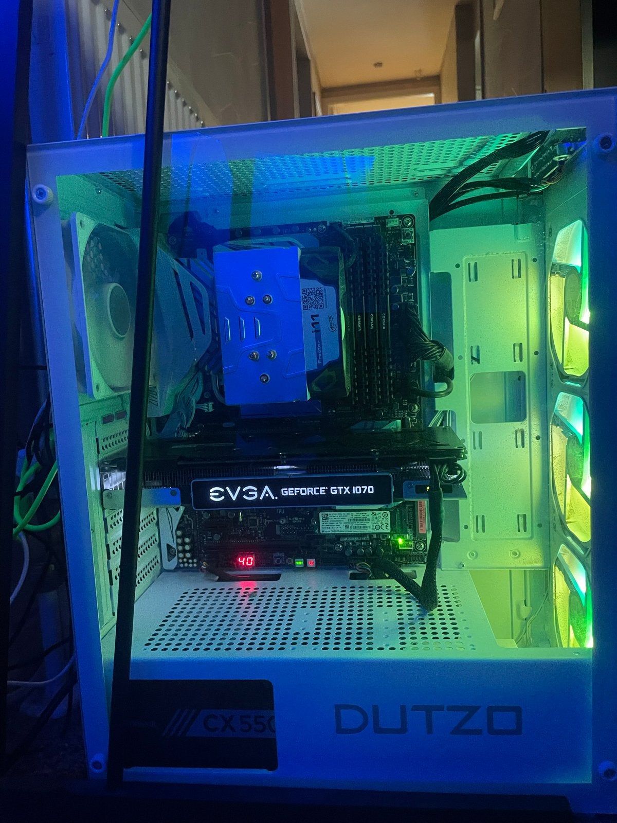 Gaming PC met EVGA GeForce GTX 1070 en RGB-verlichting, Ophalen, Nieuw, Gaming, SSD