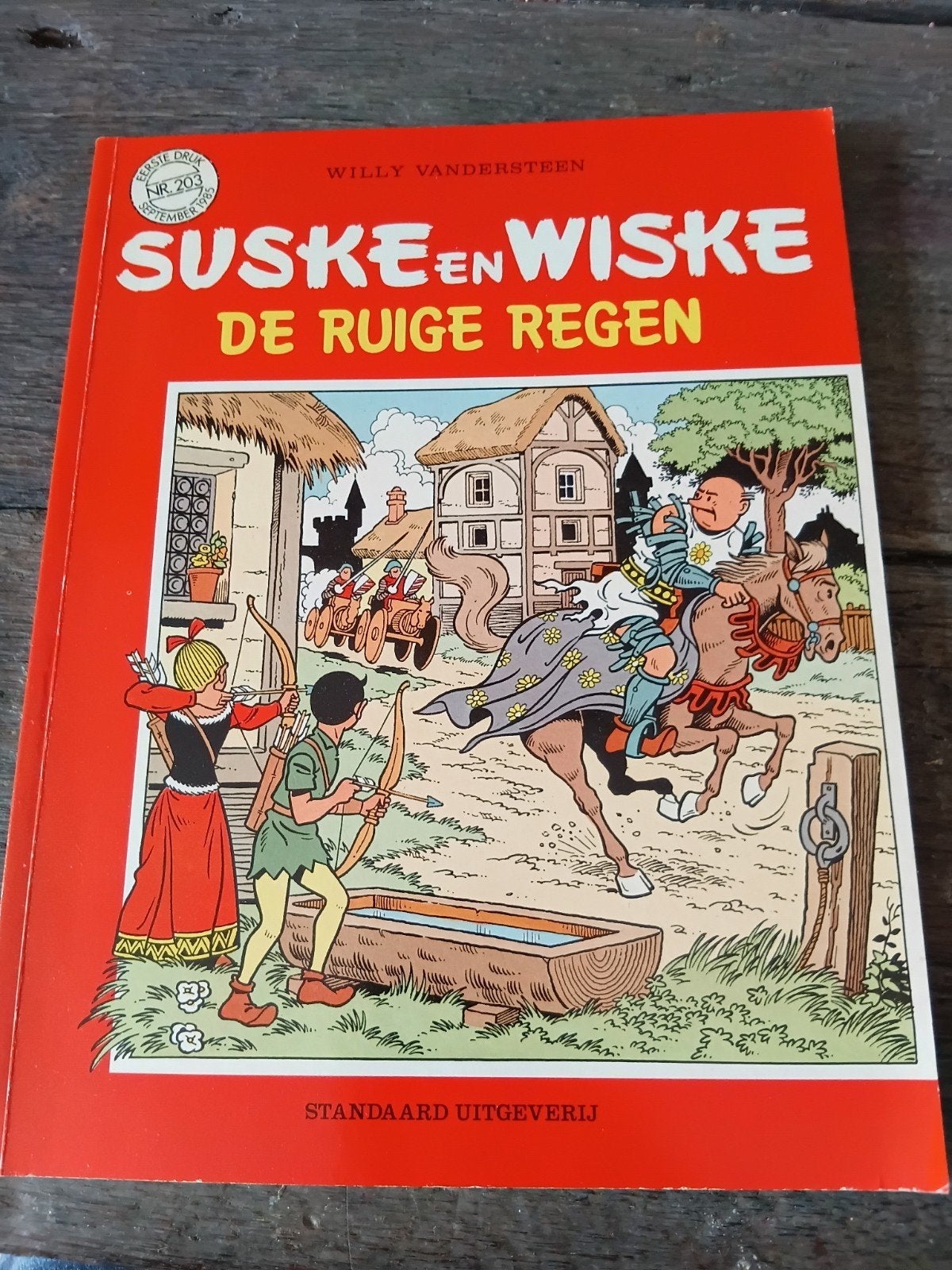 Suske en Wiske: De Ruige Regen (Nr. 203, Eerste Druk), Boeken, Stripboeken, Eén stripboek, Ophalen of Verzenden, Gelezen, Willy Vandersteen
