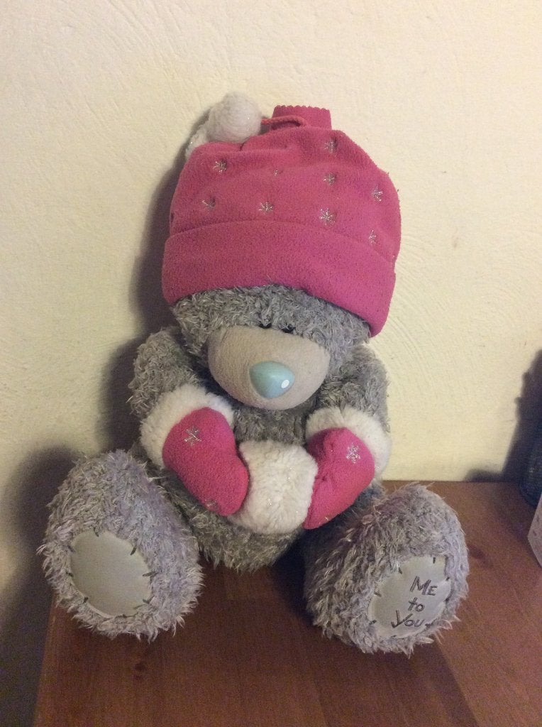 Grote Me to You beer blue-nose met muts en wanten, Verzamelen, Beren en Cherished Teddies, Ophalen of Verzenden, Gebruikt, Stoffen beer