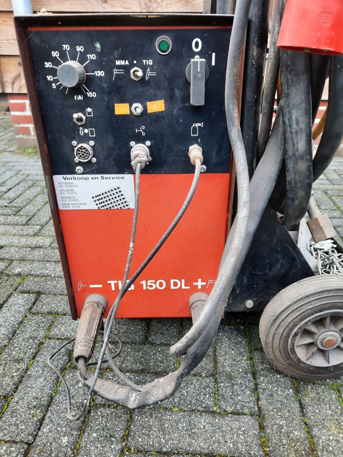 tig lasapparaat, Ophalen, Gebruikt, 150 tot 250 ampère, Tig