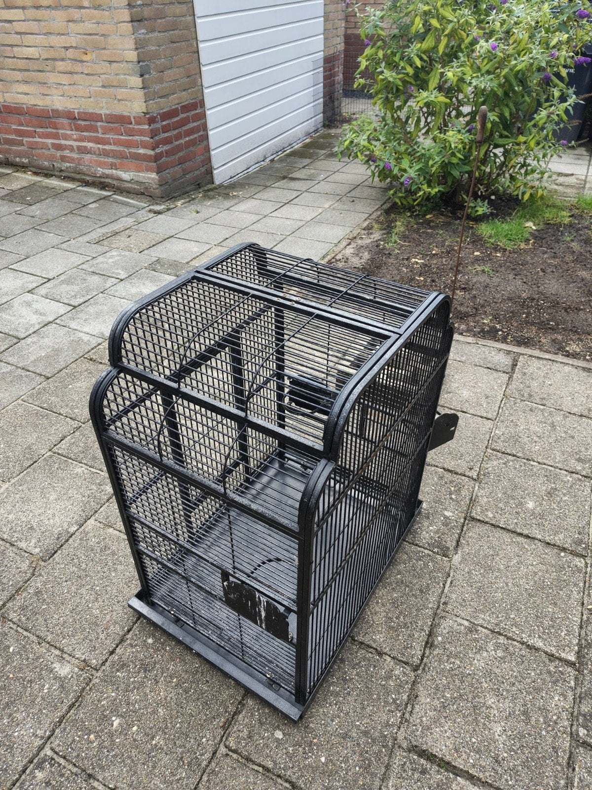 vogel kooi metaal  l x b x h 44 x 60 x 73, Ophalen, Gebruikt