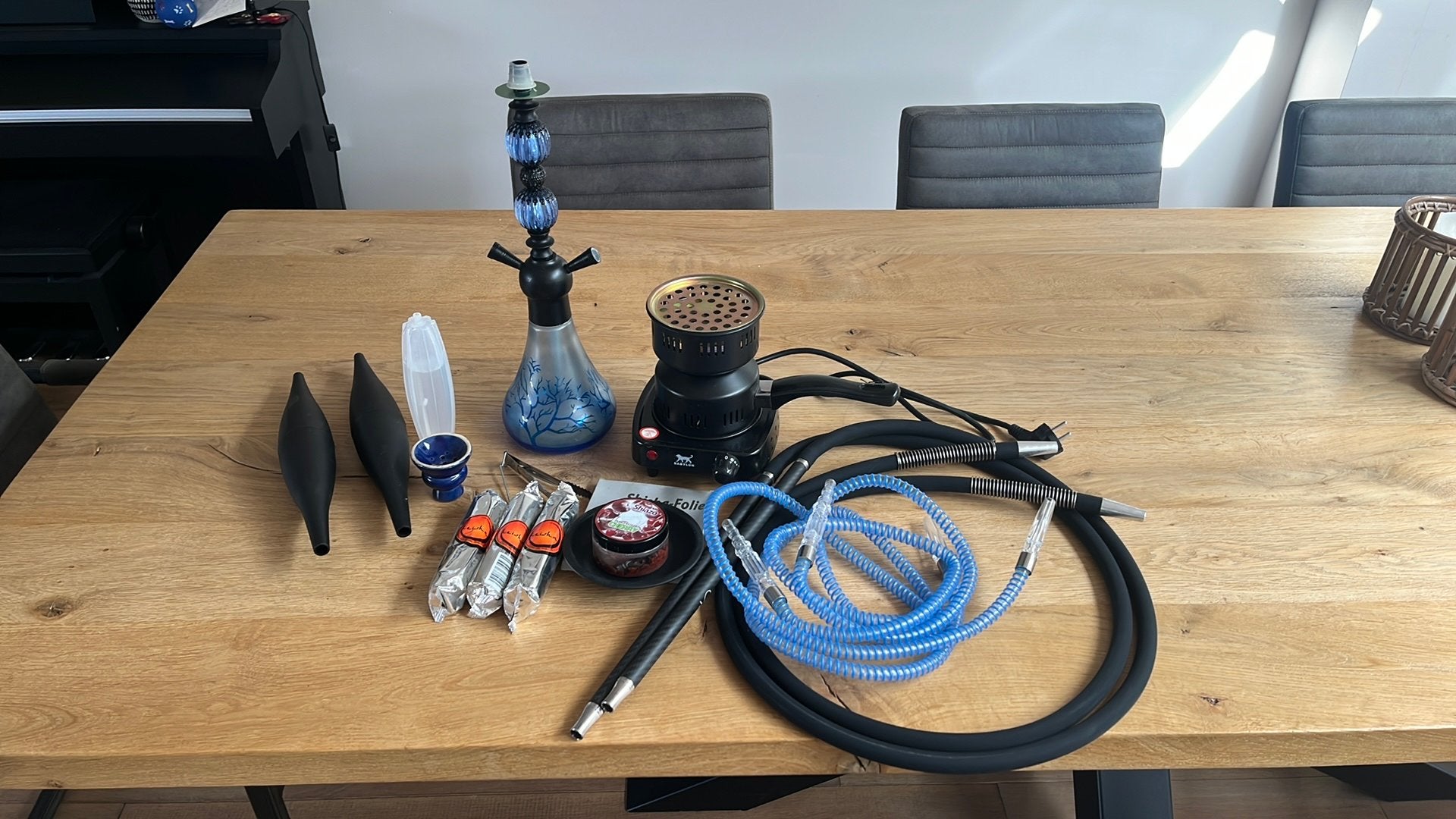 Waterpijp compleet, Ophalen, Zo goed als nieuw, (Water)pijp