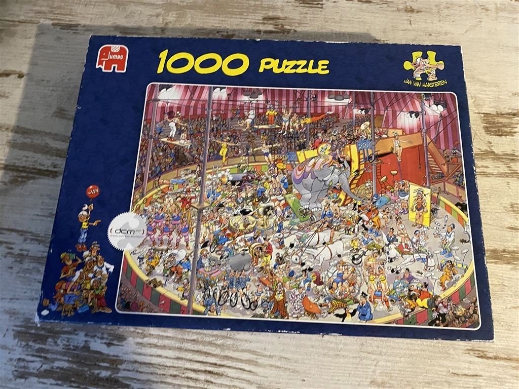 Jan van Haasteren - het circus 1000 stuks [s476], Verzenden, 500 t/m 1500 stukjes, Zo goed als nieuw