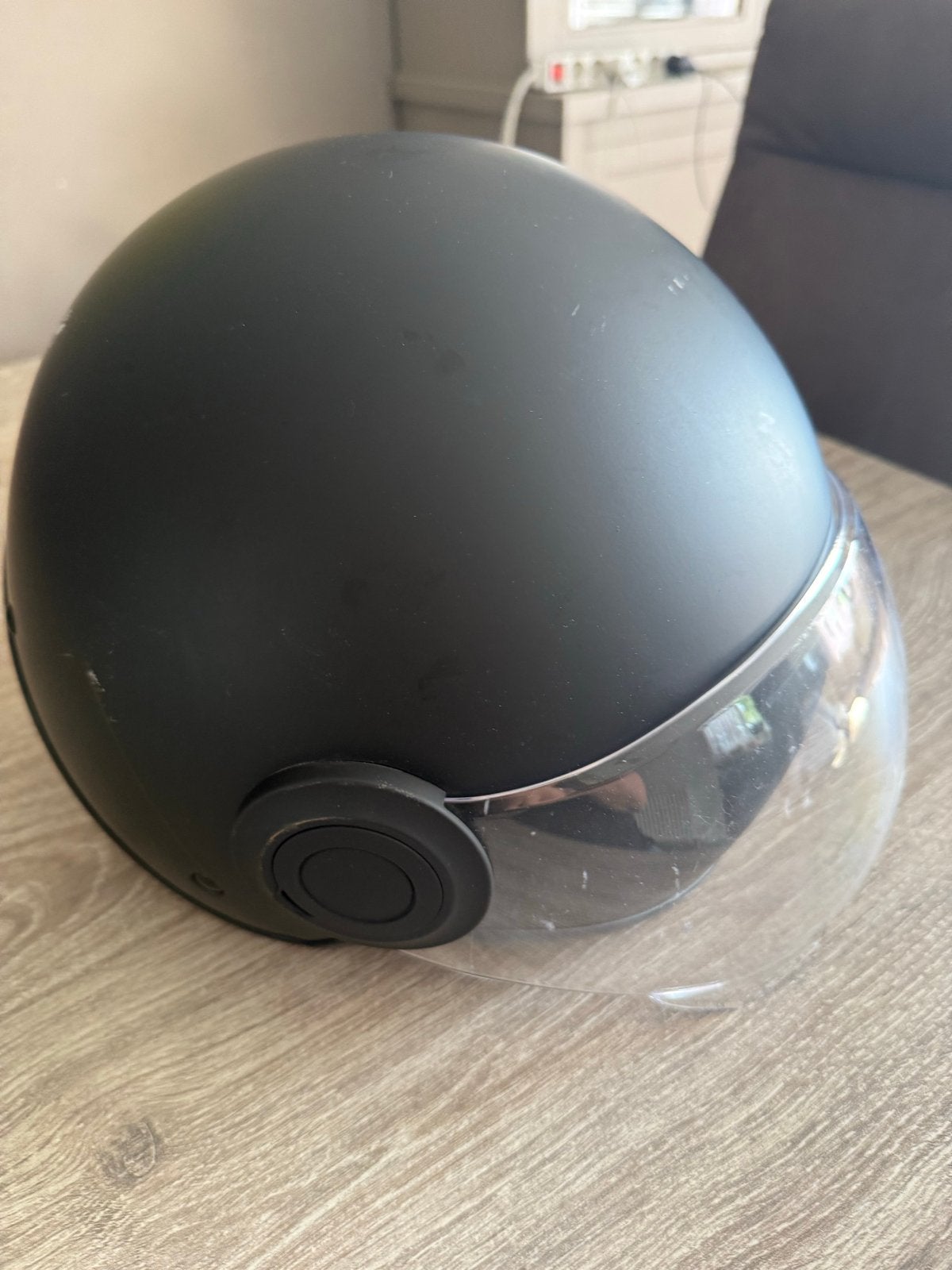 VinZ Helmets Scooterhelm Mat Zwart Maat XL, Ophalen, Tweedehands, Heren