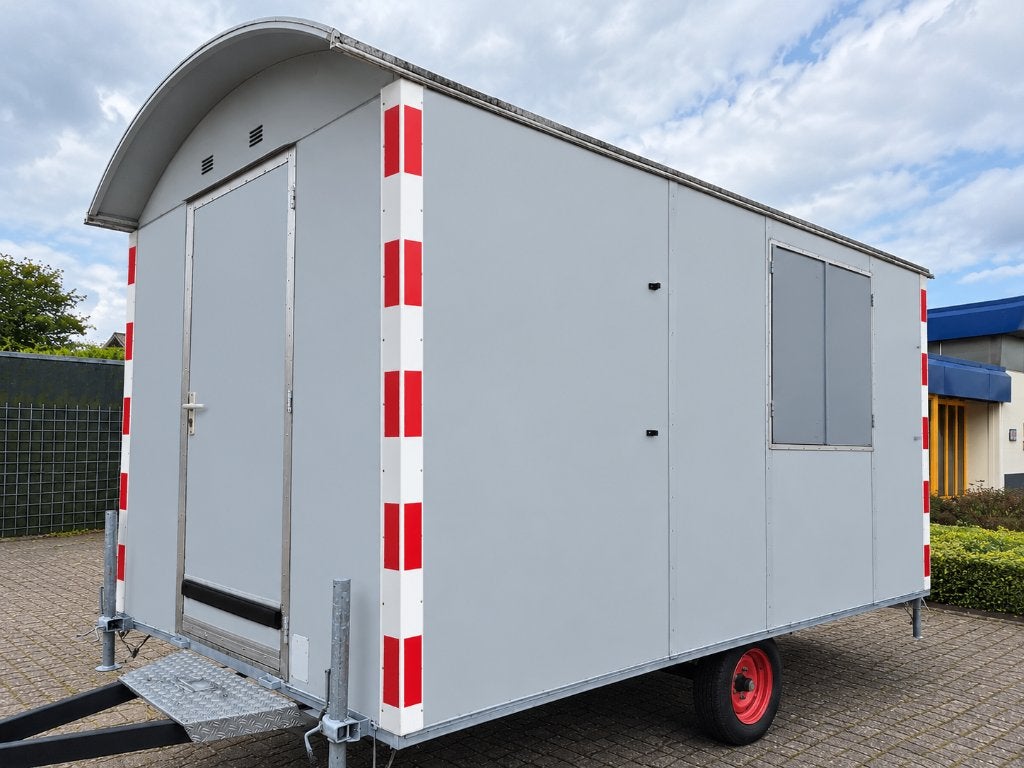 Schaftwagen 4 x 2mtr met berging, langzaam verkeer, Ophalen