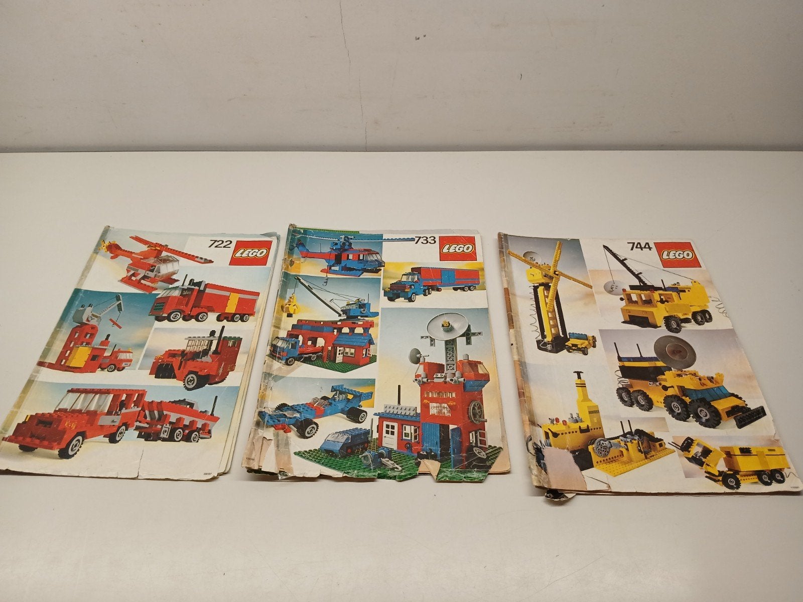 vintage lego bouwboeken 722, 733 en 744, Ophalen of Verzenden, Gebruikt