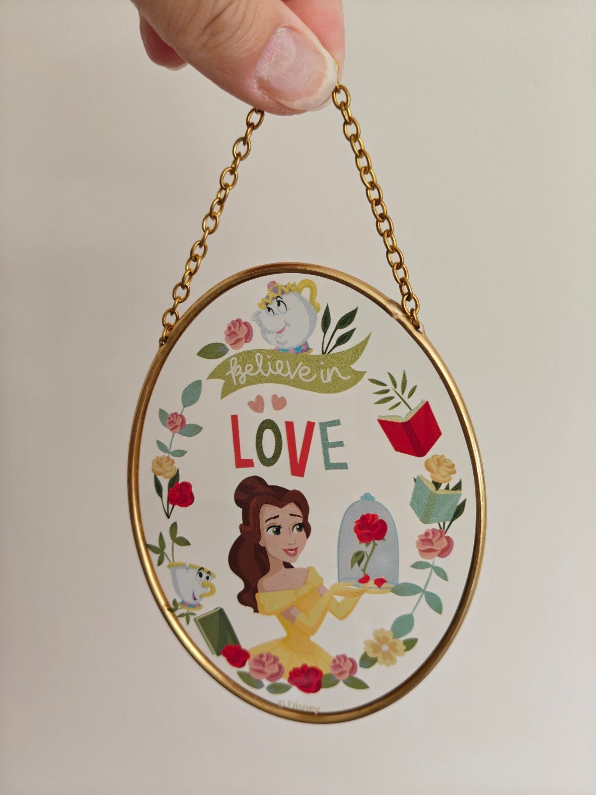 Disney Showcase Belle Suncatcher - "Believe in Love", Ophalen, Assepoester of Belle, Nieuw, Overige typen