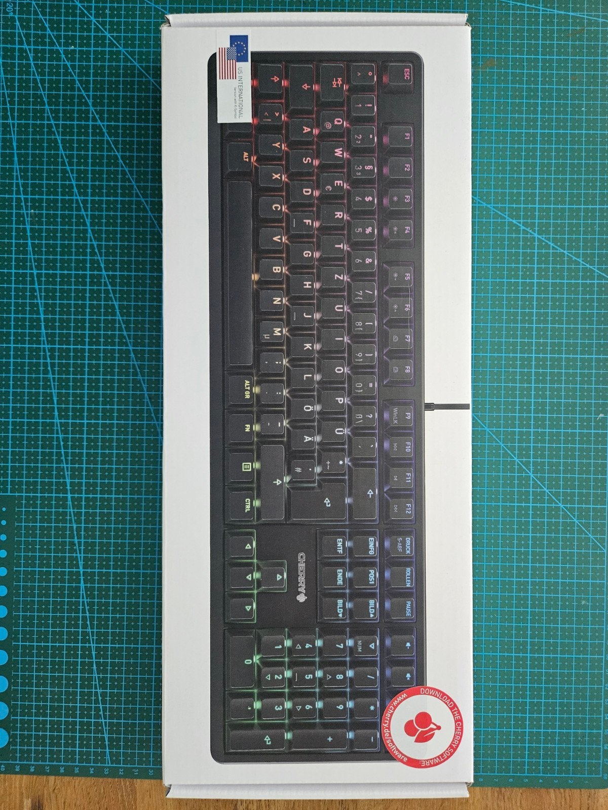 Cherry MX G80-3000N RGB Mechanisch Toetsenbord US-layout, Cherry, Nieuw, Ophalen of Verzenden, Qwerty