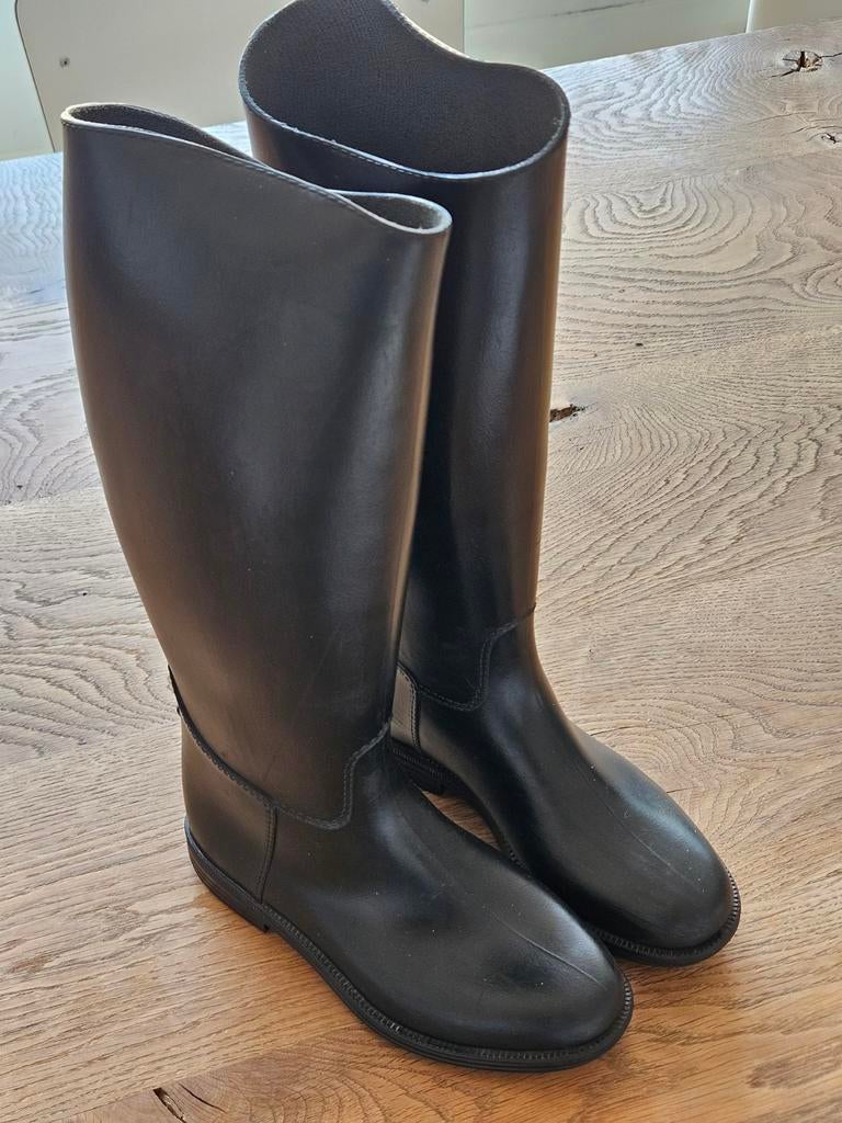 Fouganza zwarte paardrijlaarzen maat 36, Ophalen, Gebruikt, Dressuur, Schoeisel