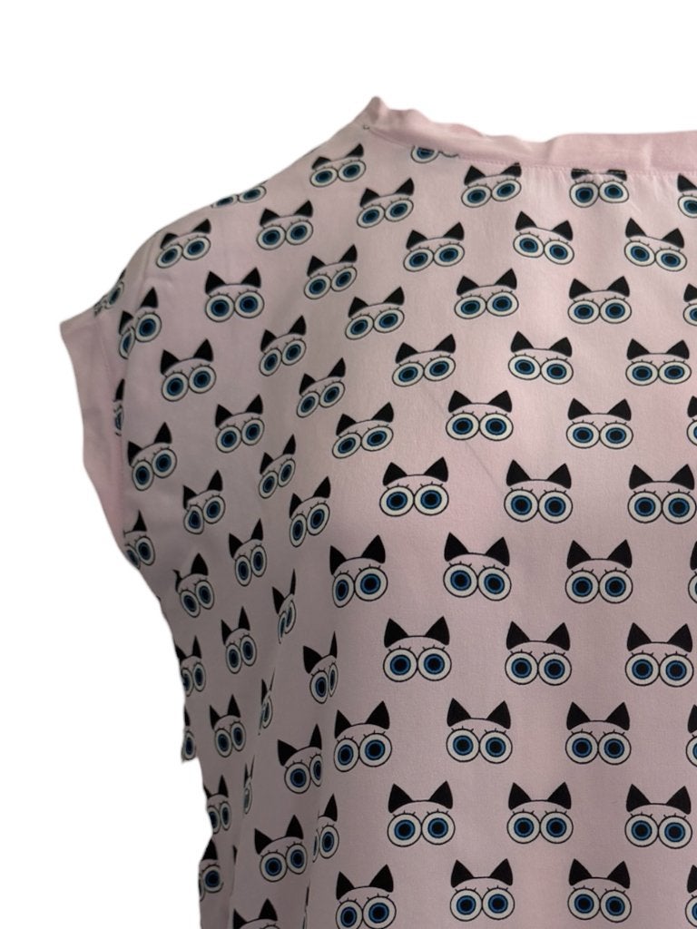 Sandro shirt S, Ophalen of Verzenden, Zo goed als nieuw, Korte mouw, Roze