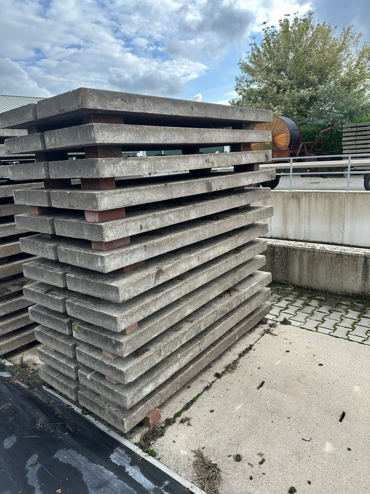 Betonplaten 200x100x10 cm, Ophalen, Gebruikt, Beton, Overige typen