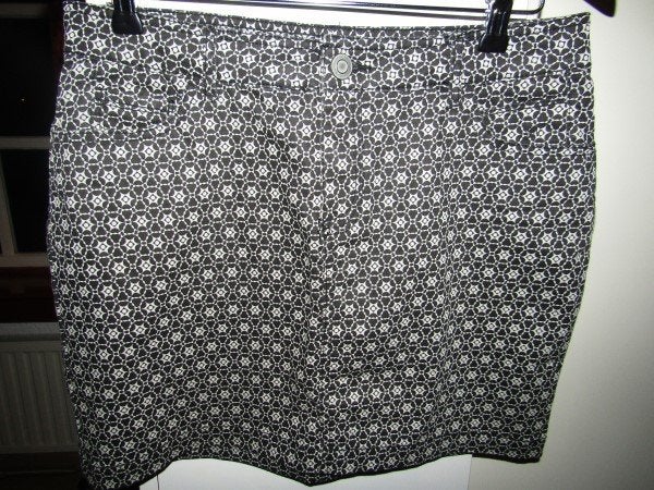 E827 Mar Collection mt M nieuw label rok zwart beige print, Kleding | Dames, Maat 38/40 (M), MarCollection, Verzenden, Zwart
