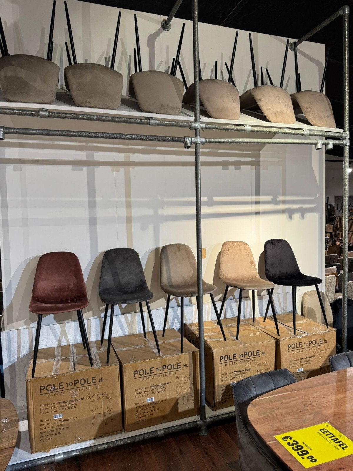 Eetkamerstoelen - Diverse kleuren - Nu 29.95!, Ophalen, Overige kleuren, Nieuw, Stof