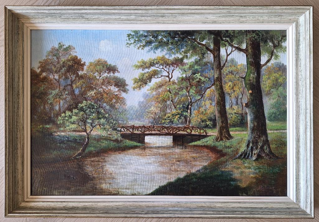 Stilleven van Kunstschilder J. B> van Wissen, Antiek en Kunst, Ophalen of Verzenden
