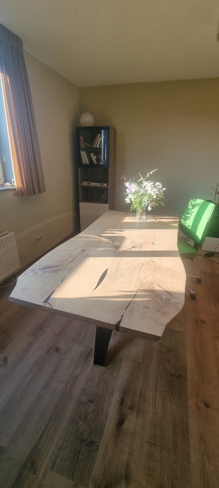 Uniek Beuken Tafelblad 4 cm Dik van Nijmeegse Boom, Huis en Inrichting, Tafels | Eettafels, Nieuw, 150 tot 200 cm, Vier personen