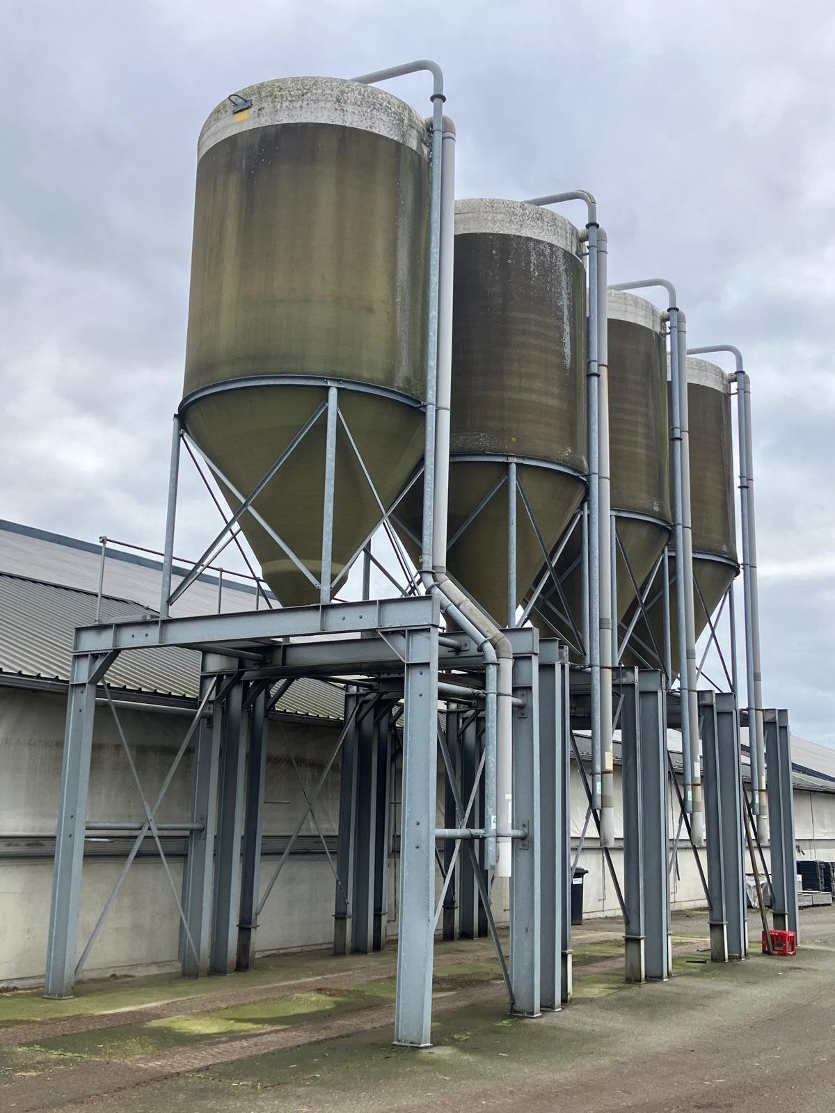 4x Polem 25m3 op Bokconstructie silo voersilo, Dieren en Toebehoren, Dierenvoeding, Ophalen, Vee