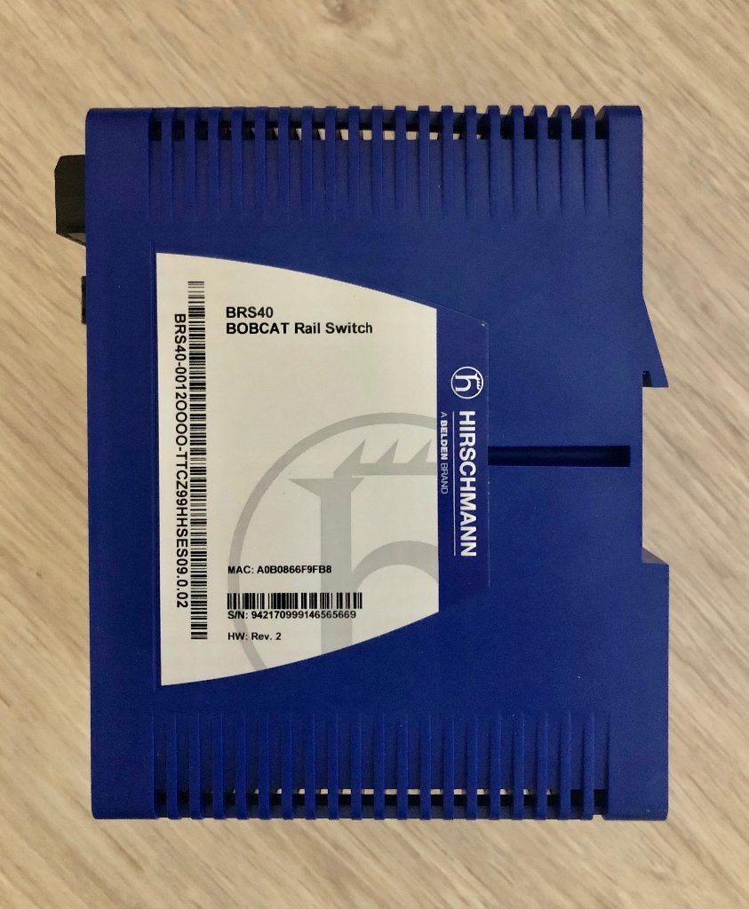 HIRSCHMANN - BRS40 - BOBCAT DIN Rail Switch 8TX /4 SFP, Hobby en Vrije tijd, Ophalen of Verzenden, Zo goed als nieuw