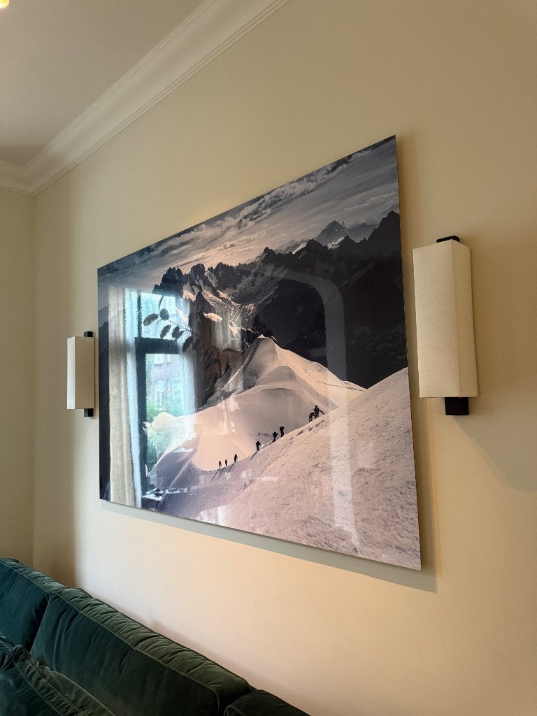 De Franse Alpen in je Woonkamer, Ophalen, 125 cm of meer, Zo goed als nieuw, Schilderij