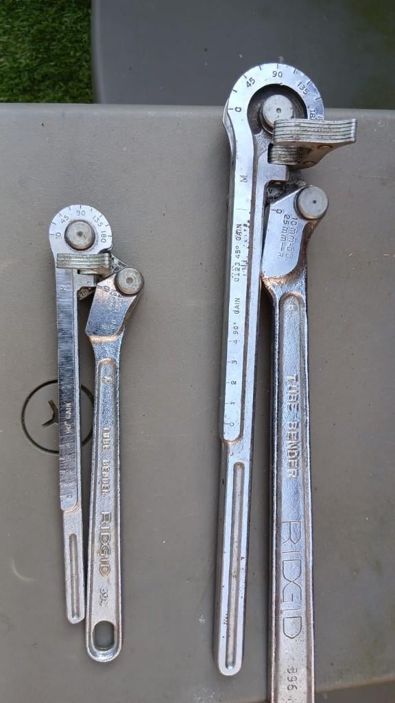 Ridgid pijpen buigers, Ophalen