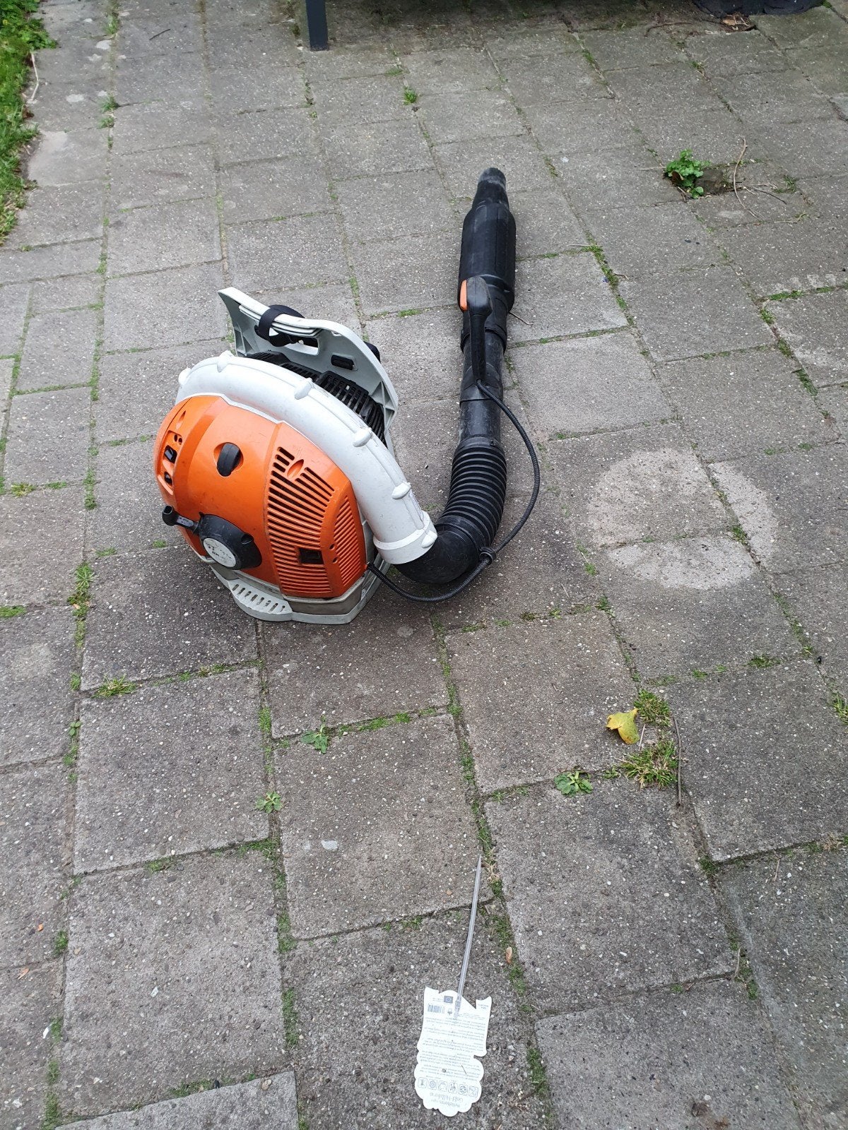 Stihl BR 500 Bladblazer - Ruggedragen, Tuin en Terras, Ophalen, Gebruikt, Ruggedragen, Stihl