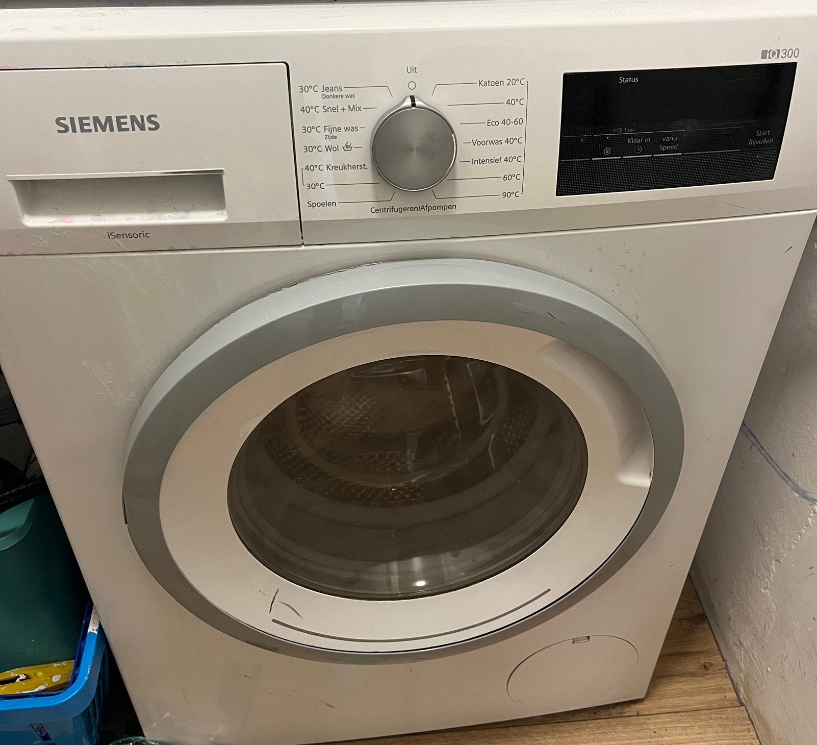 Siemens IQ 300 isensoric wasmachine 2021, Witgoed en Apparatuur, Ophalen, Zo goed als nieuw, 1200 tot 1600 toeren, 85 tot 90 cm