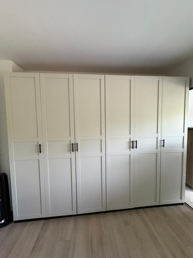 IKEA PAX kledingkast 300x230 cm - 6 deuren - met verlichting, 200 cm of meer, Zo goed als nieuw, 200 cm of meer, 25 tot 50 cm