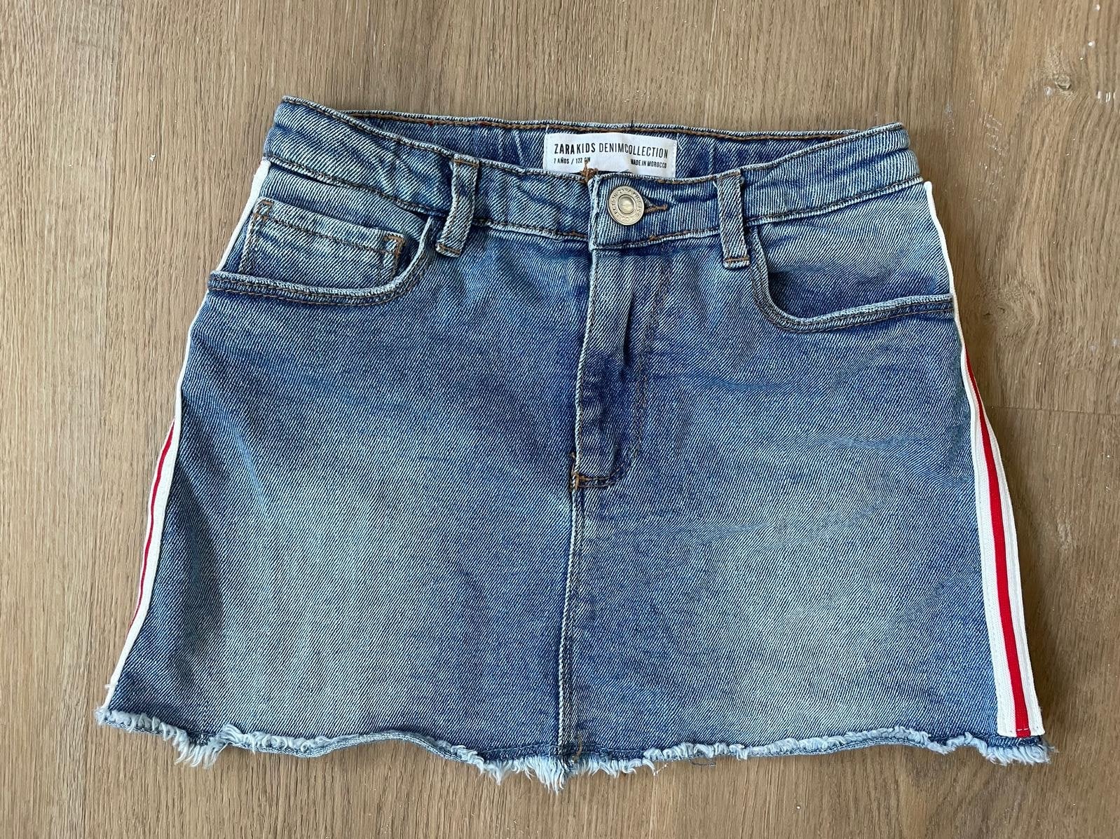 Zara spijkerrokje met Strepen maat 122 nieuw, Verzenden, Nieuw, Meisje, Jurk of Rok